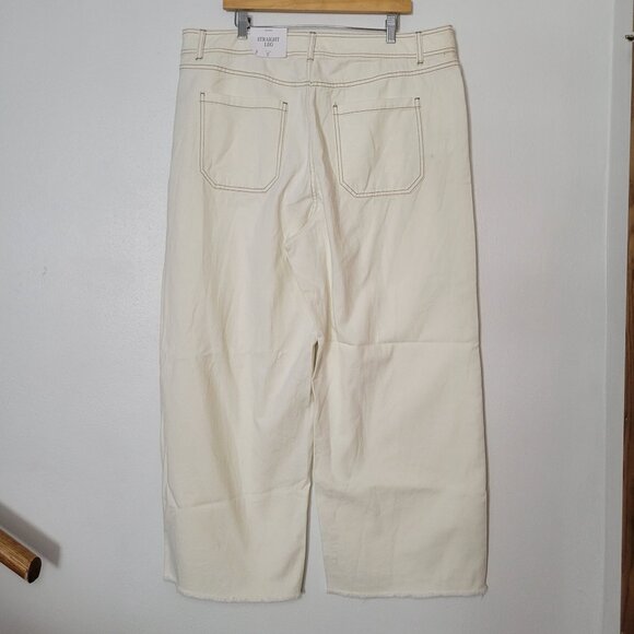 Future Collective By Jenny K. Lopez Womens High Rise Straight Leg Pants Size 17 - Picture 2 of 6